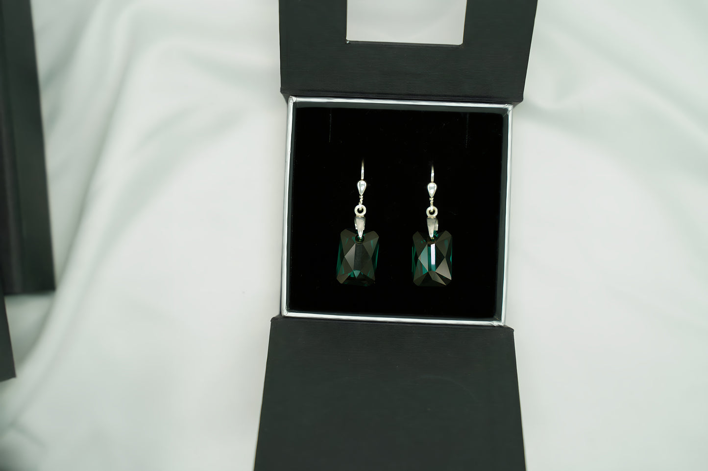 Ohrringe Smaragd Emerald mit Swarovski® 1006og