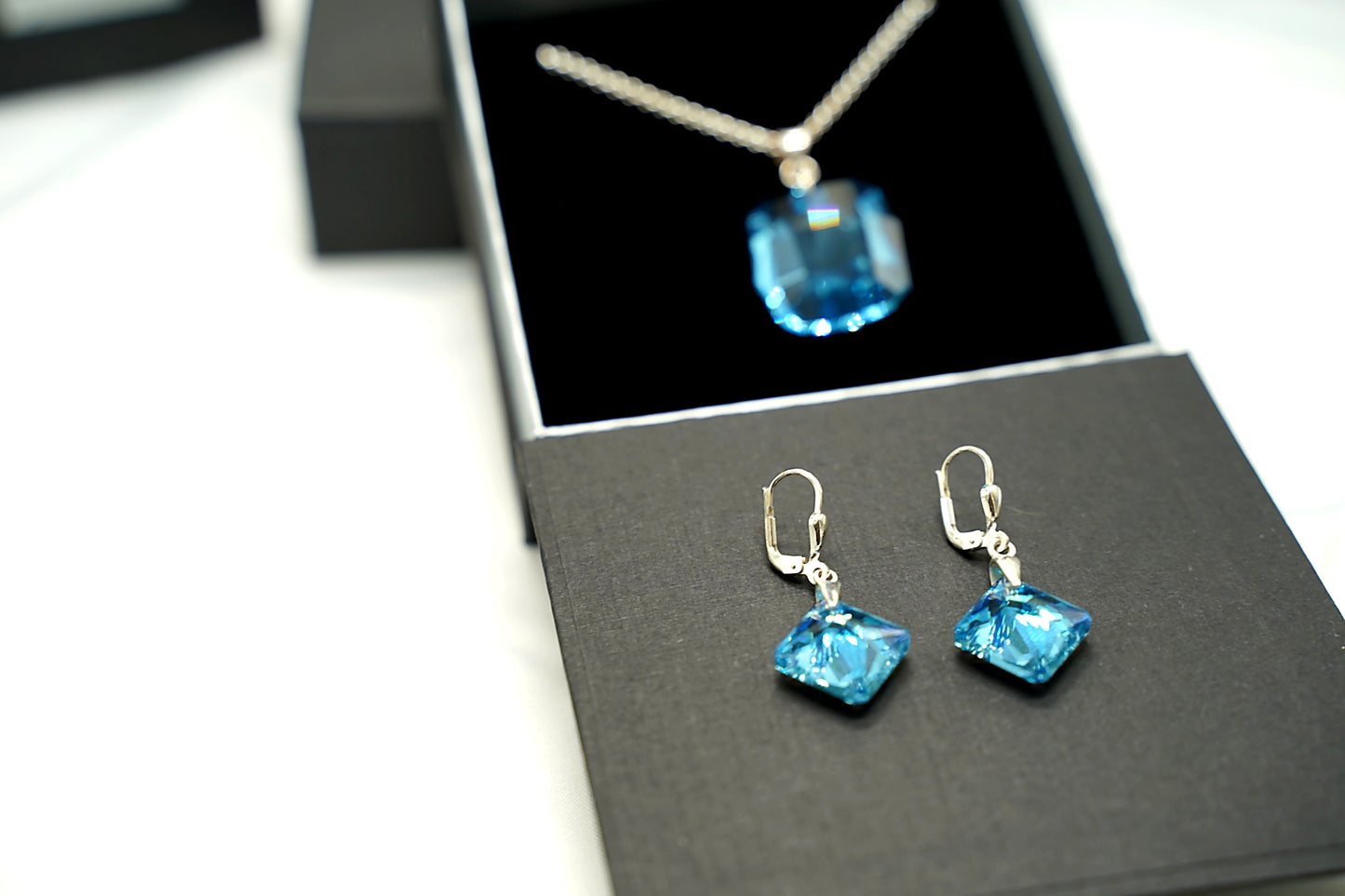 Aqua Cushion Set mit Swarovski® 1007ko