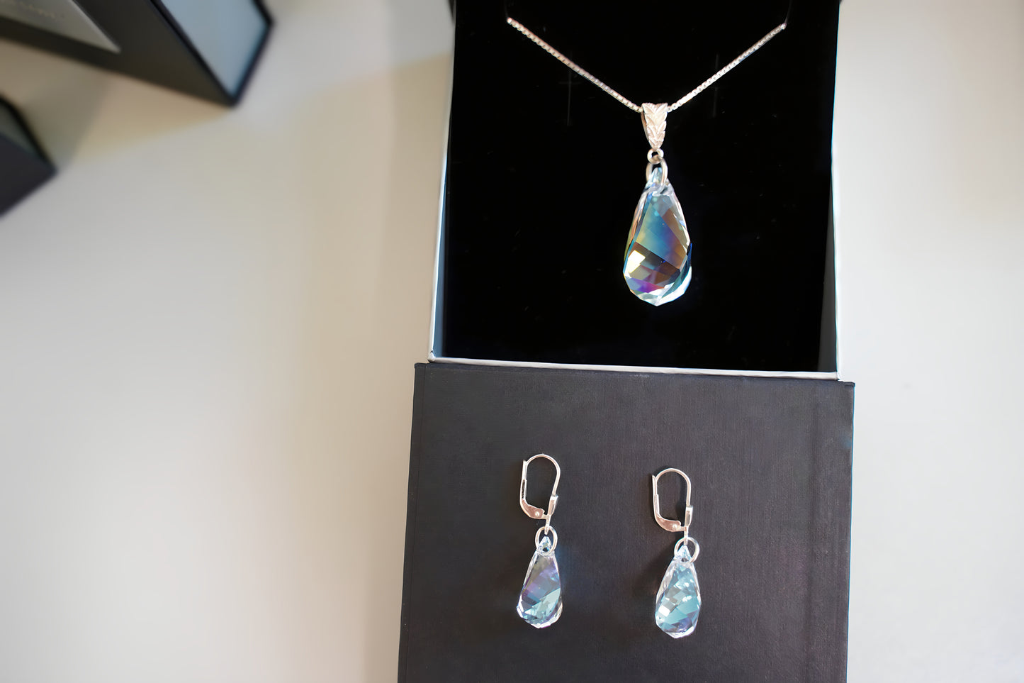 Tropfenpoesie Set mit Swarovski® 1008KO