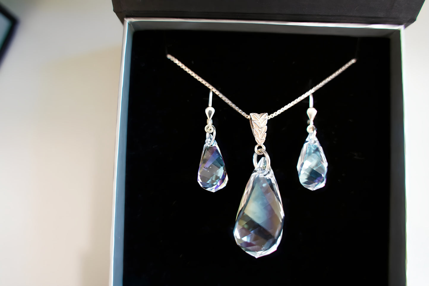 Tropfenpoesie Set mit Swarovski® 1008KO