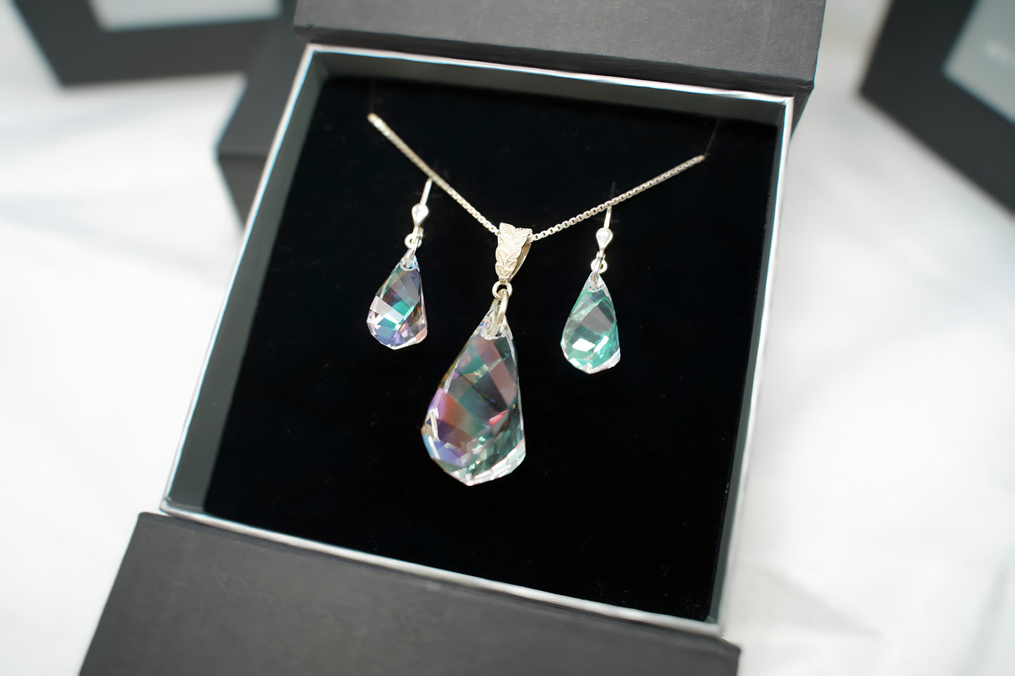 Tropfenpoesie Set mit Swarovski® 1008KO