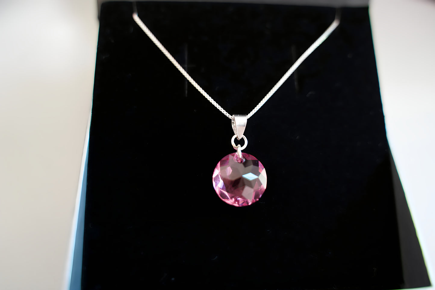 Rosé Disc-Set mit Swarovski® 1016ko