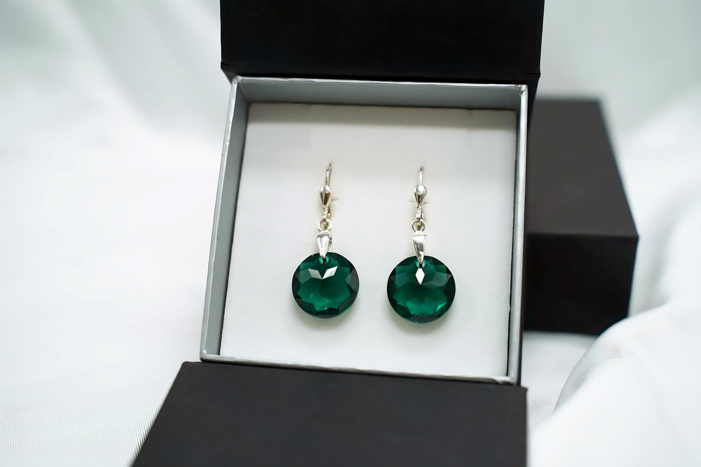 Disc Eleganz Ohrringe mit Swarovski® 1019o