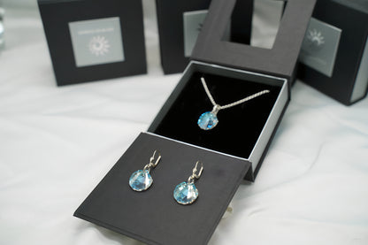 Meeresfächer-Set mit Swarovski® 1008k