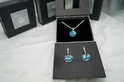 Meeresfächer-Set mit Swarovski® 1008k