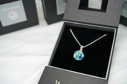 Meeresfächer-Set mit Swarovski® 1008k
