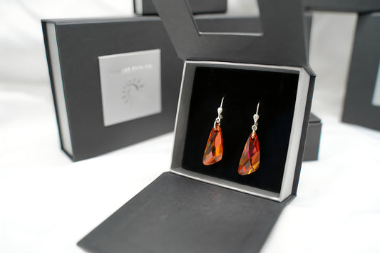Feuerprisma Ohrringe mit Swarovski® 1012o