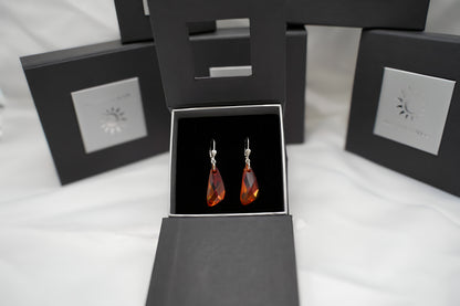 Feuerprisma Ohrringe mit Swarovski® 1012o
