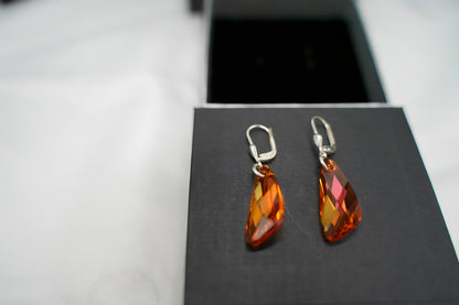 Feuerprisma Ohrringe mit Swarovski® 1012o
