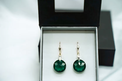 Disc Eleganz Ohrringe mit Swarovski® 1019o